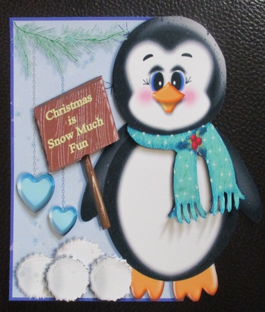 Over The Edge Penguin Christmas by Davina Rundle