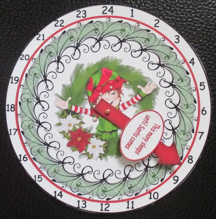 advent clock elf5 by Davina Rundle