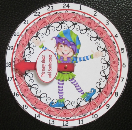 advent clock elf 6 by Davina Rundle