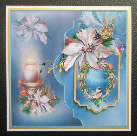 Candlelight and poinsettias by Davina Rundle