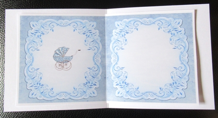 Blue Pram Baby Boy Insert by Davina Rundle