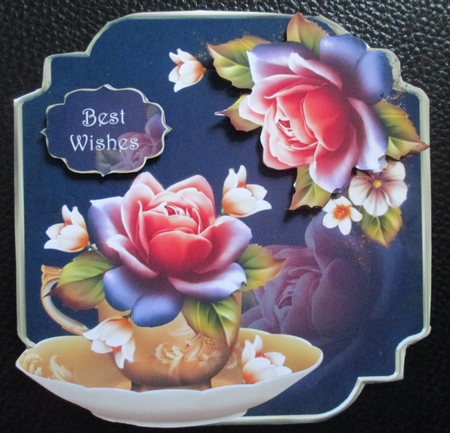 Twinkle Roses - Teacup & Saucer by Davina Rundle