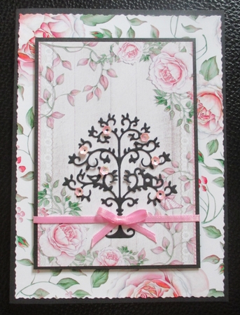 Pink and White Rose Papers by Davina Rundle