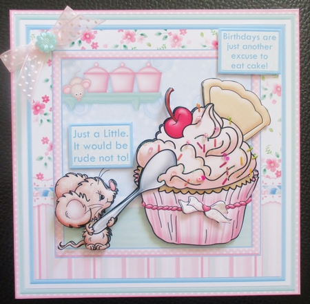 JUST A LITTLE IT WOULD BE RUDE NOT TO 8x8 Decoupage Mini Kit by Davina Rundle