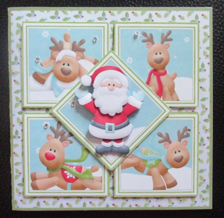 Santa and Co Christmas Card Kit by Davina Rundle