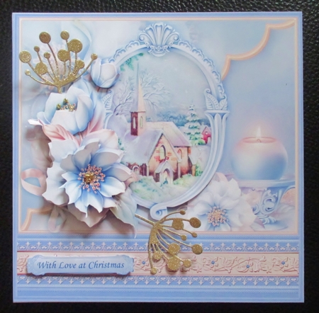 CHURCH VISIT & FROSTED FLORALS 8x8 Christmas Mini Kit by Davina Rundle