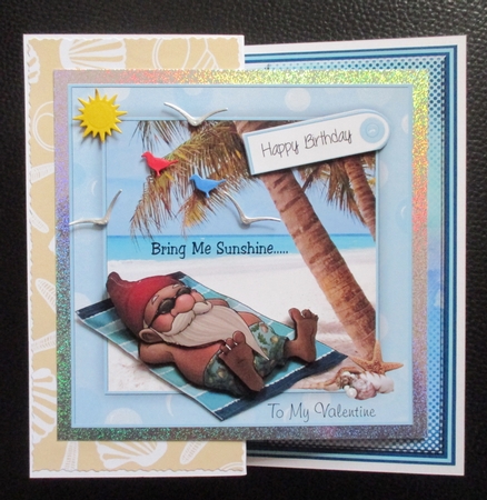 Tropical Tan Cardfront/Topper by Davina Rundle