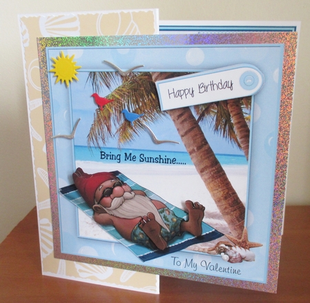Tropical Tan Cardfront/Topper by Davina Rundle