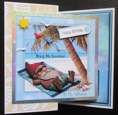 Tropical Tan Cardfront/Topper by Davina Rundle