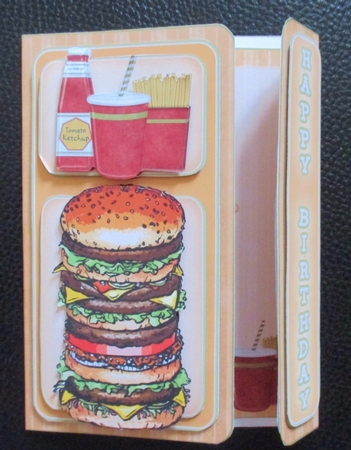 Giant Burger Card by Davina Rundle