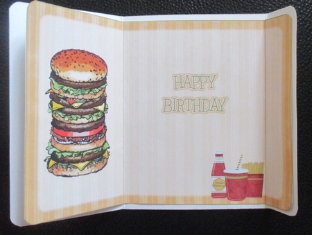 Giant Burger Card by Davina Rundle