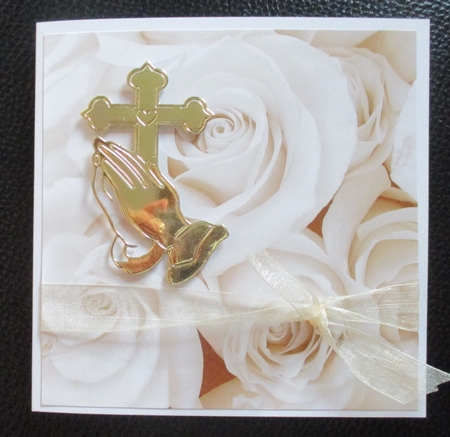 Soft Gold Large Rose 8x8 Paper by Davina Rundle
