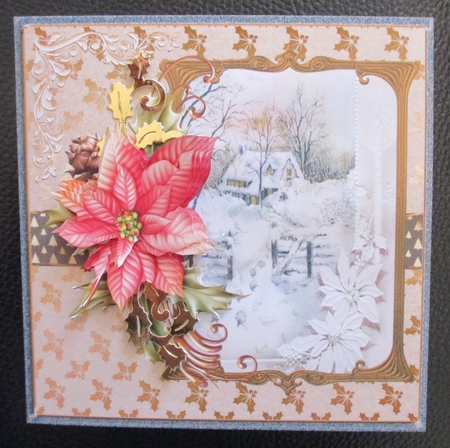 Footsteps in the snow 7x7 card by Davina Rundle