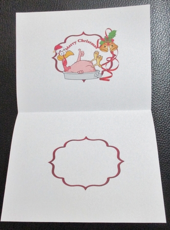 Christmas dinner invite for the turkey insert by Davina Rundle