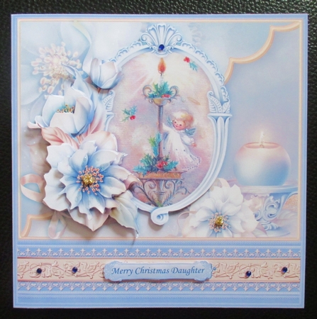 FROSTED FLORALS CANDLELIGHT 8x8 Christmas Mini Kit by Davina Rundle