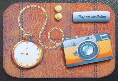 Male  Card Wallet Retro Goods by Davina Rundle