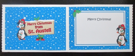 5x7 Merry Christmas from ST AUSTELL Signpost matching insert by Davina Rundle