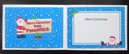 5x7 Merry Christmas from PENWITHICK Signpost matching insert by Davina Rundle