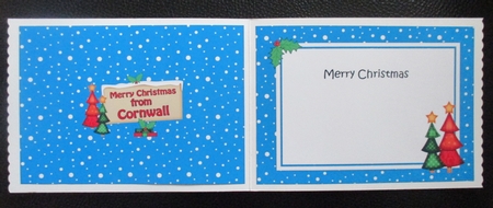 5x7 Merry Christmas from CORNWALL Signpost matching insert by Davina Rundle