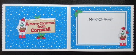 5x7 Merry Christmas from CORNWALL Signpost matching insert by Davina Rundle