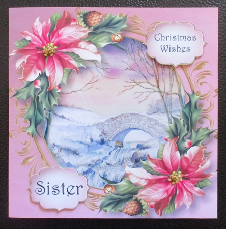 The Snowy Winter Bridge 8x8 by Davina Rundle