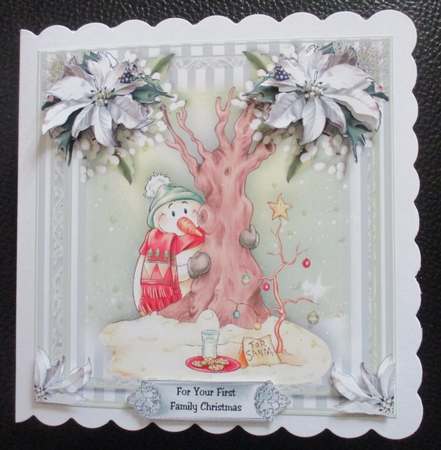 Cookies For Santa 7x7 Topper and decoupage by Davina Rundle
