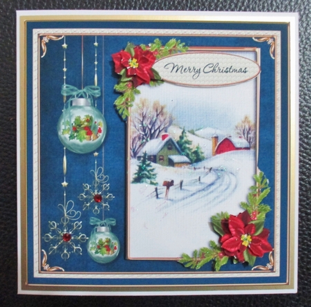 Christmas Scene 1 Card Front MiniKit by Davina Rundle