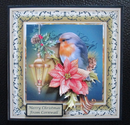 Robin Redbreast is a 6x6 card by Davina Rundle
