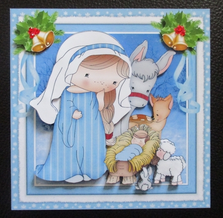 7x7 Izzy and her nativity mini kit by Davina Rundle