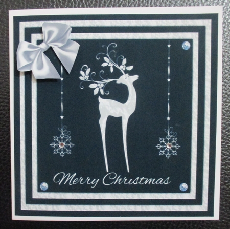 Black and Silver Reindeer by Davina Rundle