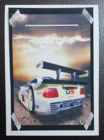 Racing car male decoupage card by Davina Rundle