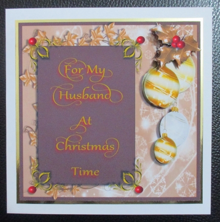 Husband at Christmas Time by Davina Rundle