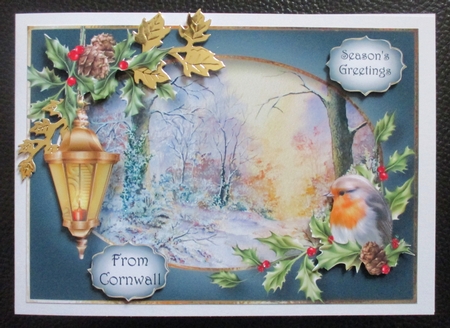 Snowy Woods In Winter A5 by Davina Rundle
