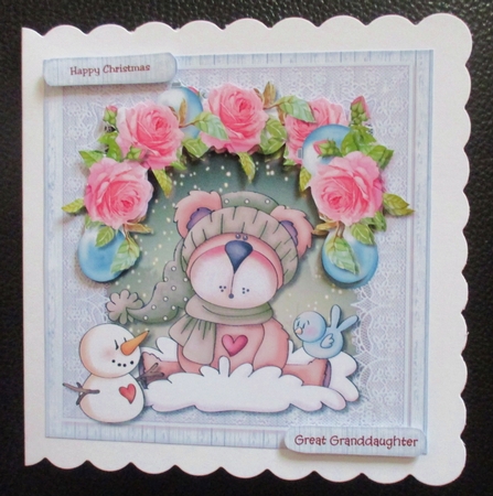 Cozy Christmas Teddie Mini Kit by Davina Rundle