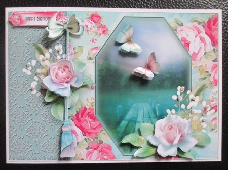 By The Riverside topper with decoupage by Davina Rundle