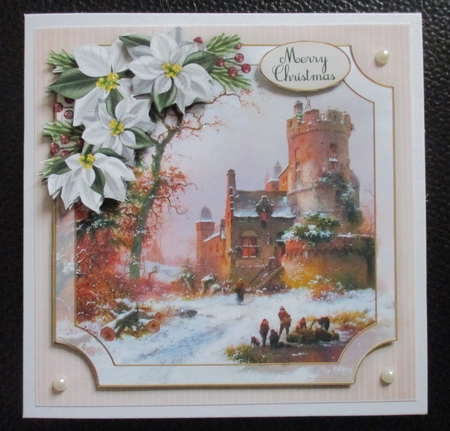 Scenic Christmas Winter Castle by Davina Rundle