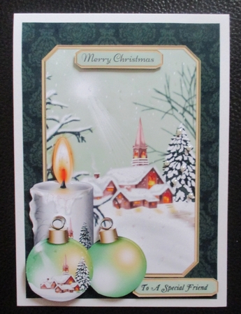 Christmas Scene Card Front 6 by Davina Rundle