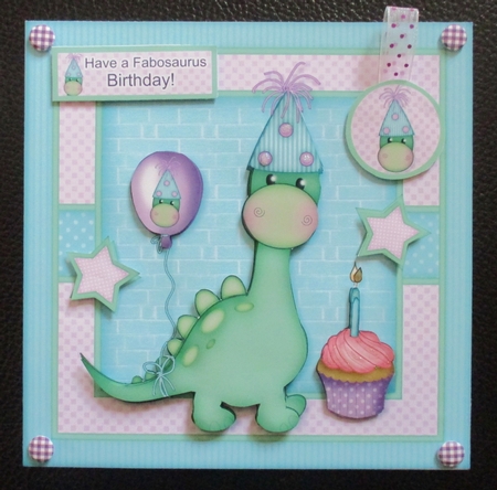 Fabosaurus Birthday Mini Kit with Ages by Davina Rundle