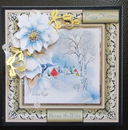 Silent night and blue floral by Davina Rundle