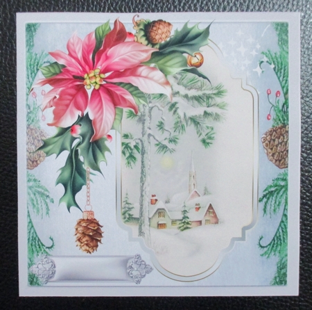 Poinsettias and vintage Christmas by Davina Rundle
