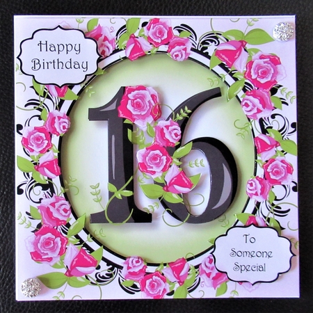 16 With Pretty Pink Roses by Davina Rundle