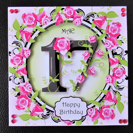 17 With Pretty Pink Roses by Davina Rundle