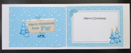 5x7 Merry Christmas from PAR Signpost matching insert by Davina Rundle