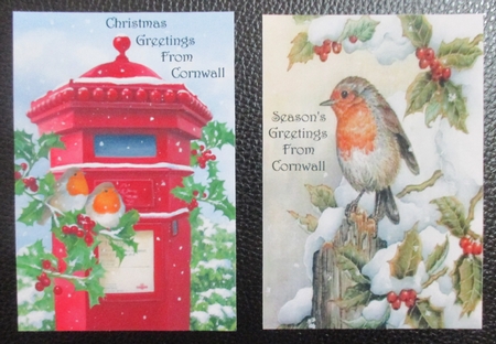 Lovely robin card fronts/toppers in the snow A5 by Davina Rundle