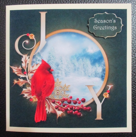 Joy Of Christmas 8x8 by Davina Rundle