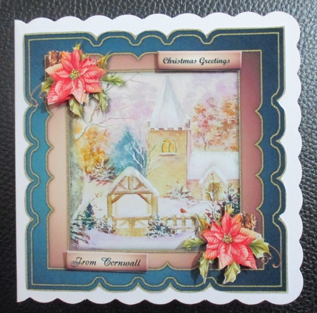Snowy Church Scallop Topper by Davina Rundle
