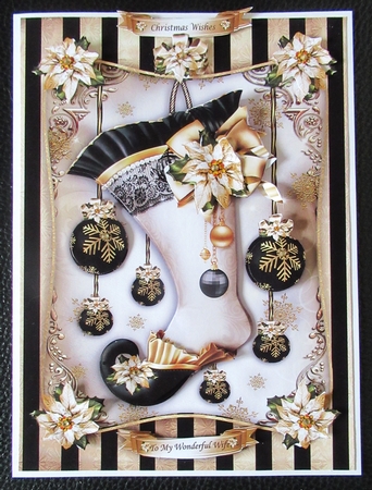 Christmas Elegant Stocking Mini Kit by Davina Rundle