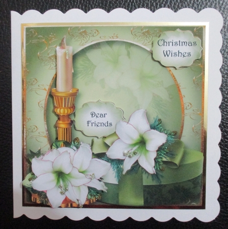 Vintage Candle & Floral Present by Davina Rundle