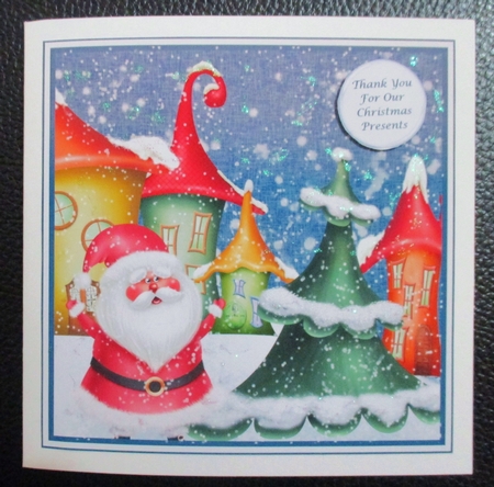Christmas houses card by Davina Rundle