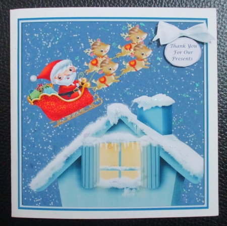 Santa flying by Davina Rundle